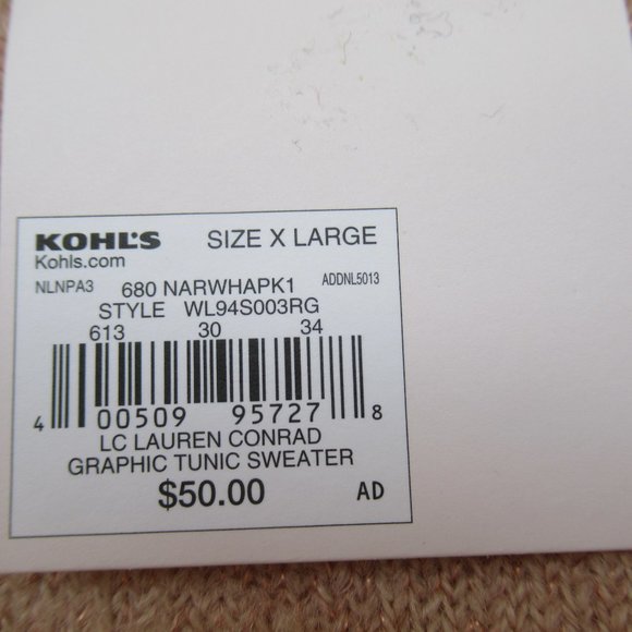 NWT LC Lauren Conrad narwhal sweater - Picture 12 of 16